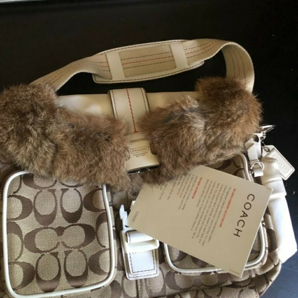 Coach rabbit fur